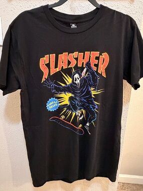 Slasher Graphic Crew Tee - Black